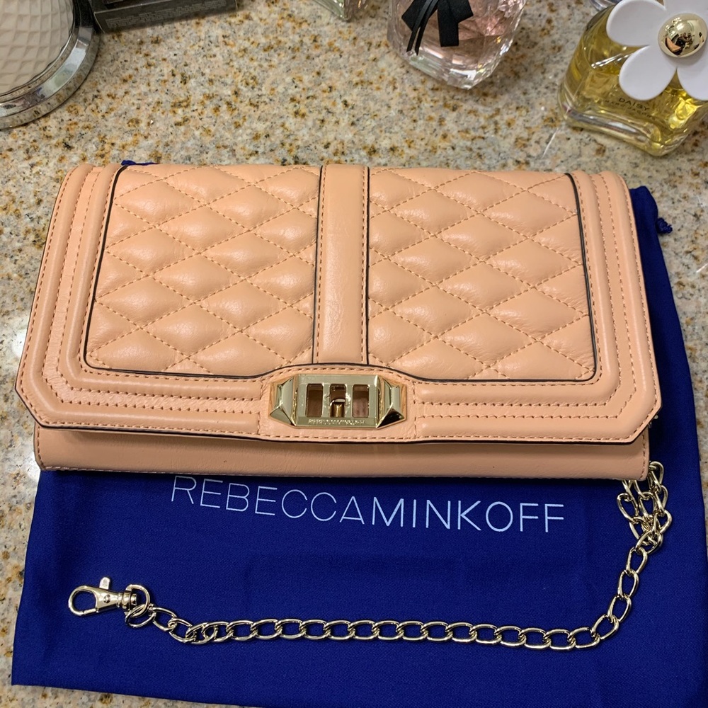 Rebecca minkoff clutch w/ chain